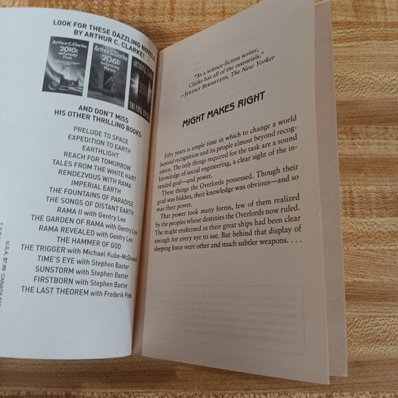 Childhood's End  Arthur C  Clarke  Scifi Classic Syfy Mass Market Paperback Used - Picture 5 of 8